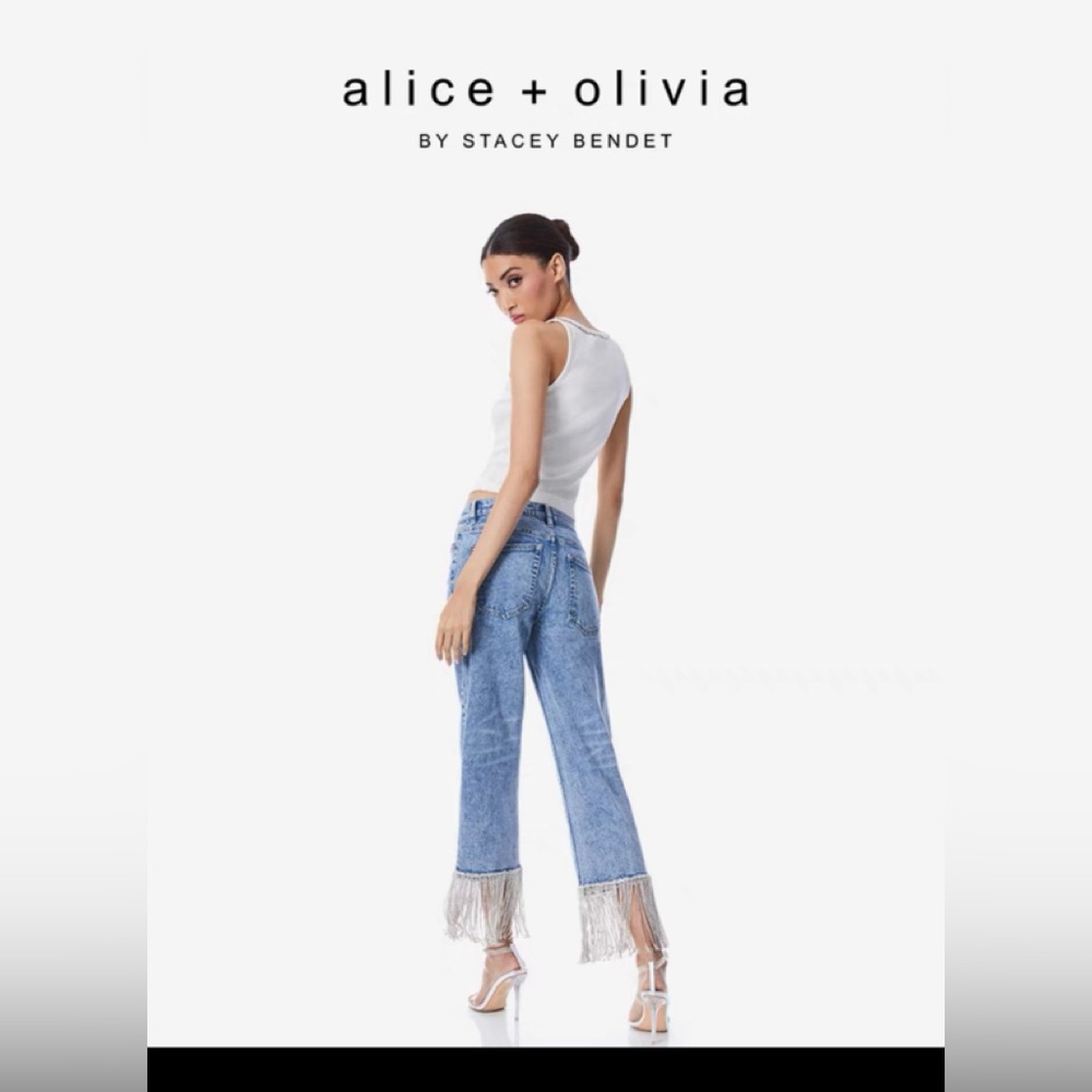 Alice Olivia crystal denim - Picture 2 of 9